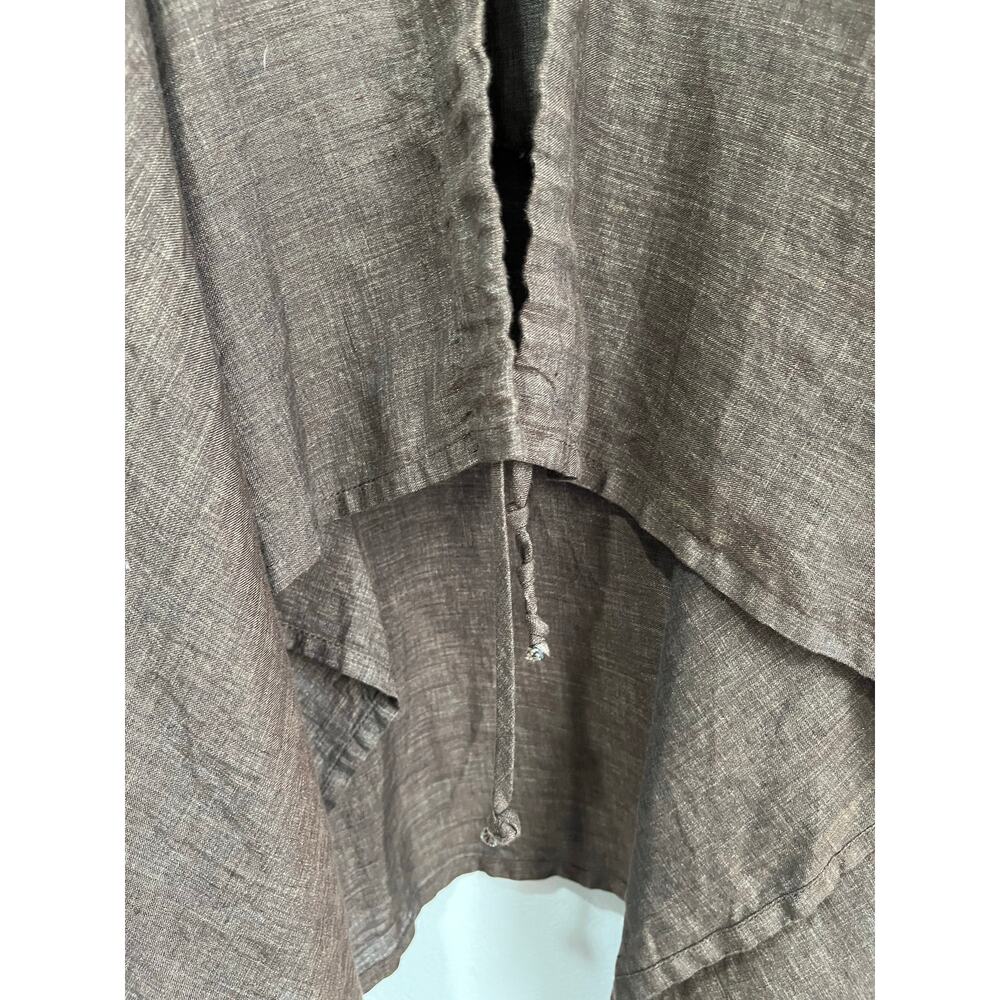 Bryn Walker Kai Drape Jacket Brown Lagenlook Line… - image 8